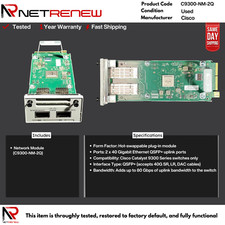 Cisco C9300-NM-2Q Catalyst 9300 2 Port 40Gb QSFP+ Network Module picture