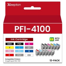 PFI-1000 Ink Cartridge with Chip Replacement for Canon PFI1000 PRO-1000 80ML ... picture