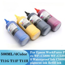 4x500ml T11G T11F T11H Pigment ink For Epson WF-C5890 WF-C5390 pigment picture