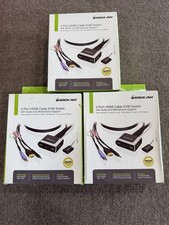 Lot of 3, 2-Port HDMI Cable KVM Switch Audio and Microphone Support, GCS62HU picture
