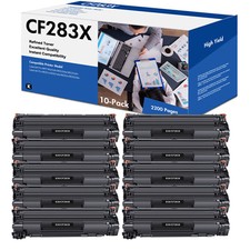 1-10 PACK CF283X 83X Toner Cartridge For HP LaserJet Pro M202dw MFP M225rdn LOT picture