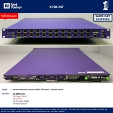 Extreme Networks Summit X650-24T  Layer 3 Gigabit Switch  - Same Day Shipping picture