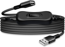 USB a Male-To-Female Extension Cable with On/Off Switch 1FT/0.3M | Inline Power picture