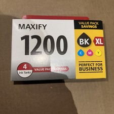 Genuine Canon PGI-1200 Black/Yellow/Cyan/Magenta Ink Cartridge OEM 9183B005 picture