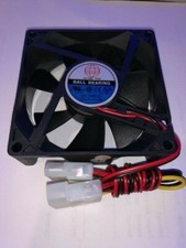 Globe Fan 4 Pin Molex Black 80mm Computer PC Cooler Cooling 3