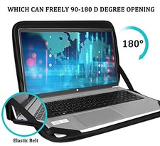 BOOEUDI LAPTOP CASE SLEEVE 15.6 INCH, DURABLE SHOCKPROOF PROTECTIVE -  BLACK picture