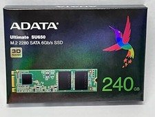 ADATA 240GB SATA SSD,  M.2 2280, 3D NAND, Ultimate SU650, ASU650NS38-240GT-C picture