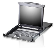 Aten CL5708N-ATA-2XK06FG 8 Port 19 LCD KVMP Switch USB Port Integrated Fren ~E~ picture