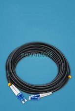 200M Black Armored Fiber Cable Duplex Fiber LC-LC UPC SM 9/125 Optic Patch Cord picture