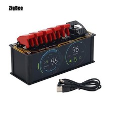 Red USB Switch USB Hub Built-in RGB Light for Desktop Retro Decoration picture