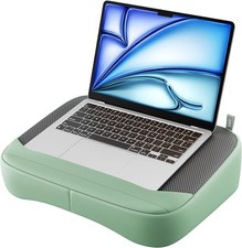 SAIJI Breathable Laptop Pillow, Ultra Lightweight Lap Desk with Green  picture