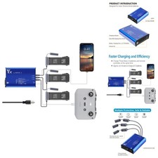 Hanatora Parallel Charger DJI Mavic 3/Cine/Classic/Pro/Enterprise Battery,Rapid picture