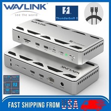 WAVLINK Thunderbolt 5 Dock 3x TB5 USB-C 80Gbps 12-in-1 Hub MAX 140W PD USB-A 3.2 picture