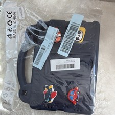 Rugged Black Silicone Case Handle Stand for iPad mini 2/3/4/5 Panda Car Rocket picture