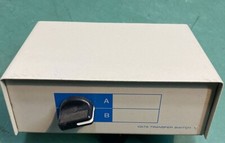DB25 Female Manual Data Switch 2 Way A-B Rotary Dial  RS232   *Classic Awesome* picture