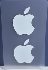 Original Authentic Apple logo stickers Sheet 2 Stickers, From iPad Boxes NEW picture