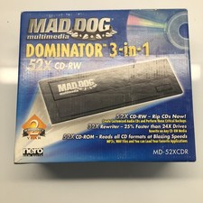 Mad Dog Multimedia Dominator 3-in-1 52X CD-RW Drive MD-52XCDR -NEW picture
