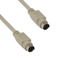 [Lot10] 3Ft MDIN 6 6Pin Male to Male Cable Shielded PS/2 Keyboard Mouse to PC picture