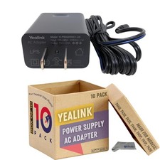 Yealink PS5V2000US 5V 2A Power Supply (10-Pack) + 10 Microfiber Cloths picture