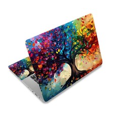 Aesthetic White Watercolor Mixed Garden Floral Art Scratch-Resistant Laptop Skin picture