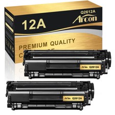 2Pcs Q2612A 12A Toner Cartridge For HP LaserJet 1020 1022n 1022nw 3050 3052 picture