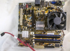 HP Motherboard 492774-001 with CPU and Two 2GB mem cards for parts picture