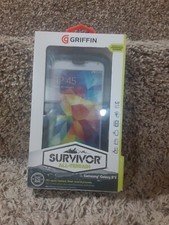 BRAND NEW GENUINE GRIFFIN Survivor Samsung Galaxy S5 Protector Case | BLACK picture