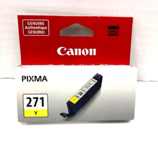 Canon CLI-271 Yellow Ink Cartridge 0393C001 Genuine Original OEM CLI271 - NEW picture