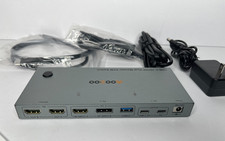 USB C KVM Switch 4K@60Hz,Dual Monitor USB C HDMI DP KVM Switch picture
