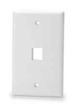 SIGNAMAX SKF-1-WH 1-PORT FACEPLATE. QUANTITY: 10 picture