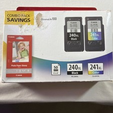 New Canon PG-240XL / CL-241XL Combo Pack 5206B003 Black & Color Ink Cartridge picture