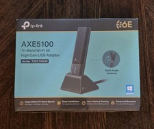 TP-Link AXE5100 Tri-Band Wi-Fi 6E High Gain USB Adapter Archer TXE5100UH *NEW* picture