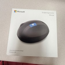 Microsoft Sculpt Ergonomic Mouse L6V-00001 Black USB Optical PC Laptop  1560 picture