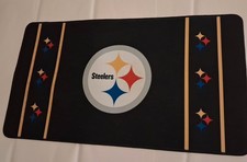 Black Pittsburgh Steelers Desk Mat  Football Logo Comp Mouse Pad  NFL 21