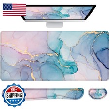 Lateefah PAD2022 4-in-1 Large Ergonomic Mouse Pad with Wrist Rest Desk Mat picture