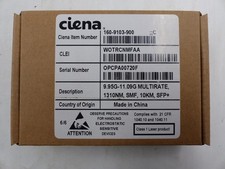 CIENA SFPP10GL TRANSCEIVER MODULE 160-9103-900 SFP+ 10G 10KM 1310NM SMF LC picture