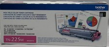 BROTHER GENUINE TN-225M HIGH YIELD COLOR TONER CARTRIDGE GENUINE MAGENTA picture