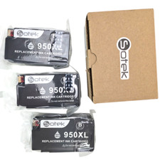 Sotek Ink 950XL Cartridges Black 3 Unopened Factory Sealed Three Box  picture