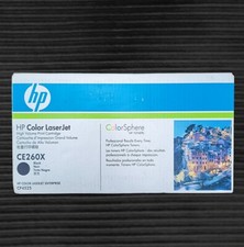 NEW HP CE260X 649X Black Toner Genuine Cartridge High Yield LaserJet - SEALED picture