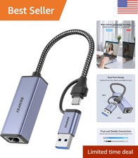 Versatile USB to Ethernet Adapter, 1000 Mbps for Chromebook, Mac & Windows picture