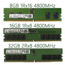 Samsung 8 GB 16 GB 32GB PC5-38400 DDR5-4800 DIMM Memory 288pin for Desktop lot picture