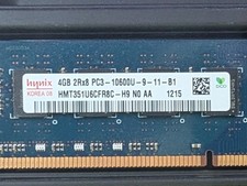Hynix 4GB 2Rx8 PC3-10600U DDR3-1333 Desktop Memory RAM HMT351U6CFR8C-H9 picture