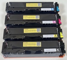 4 Pieces Toner Cartridge No Chip, Compatibl W2180X,W2181X,W2182X,W2183X, B,Y,C,M picture