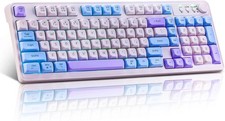 Guiheng Gaming Keyboard,Tri-Mode BT/2.4GHz/Type-C Wireless RGB Backlit Gaming picture