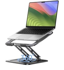LOXP Adjustable Laptop Stand, Computer Stand with 360 Rotating Base, Ergonomic L picture