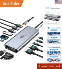 Selore USB C Docking Station Dual Monitor, 14-in-1 Laptop Docking Station picture