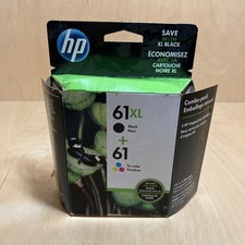 Twin HP 61 Combo Tri-Color Genuine Ink Cartridges Black 61 XL picture