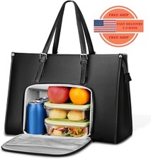 Bolso tipo tote para portátil de 15,6 pulgadas con compartimento térmico para  picture