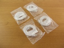 Lot 4 White CAT6 Patch Cord 5 Foot Flat Cable Wire J45 1.5M Ethernet UTP CAT 6 picture