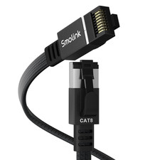 Smolink Ethernet Cable 50 Ft, Cat 8 Ethernet Cable with 40Gbps 2000Mhz picture